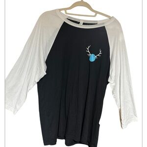 Bella Canvas Airlume Jersey in Black and White NWOT